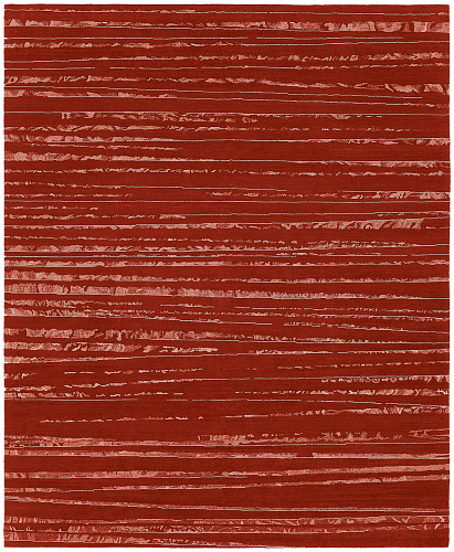 Rauschen rood vloerkleed