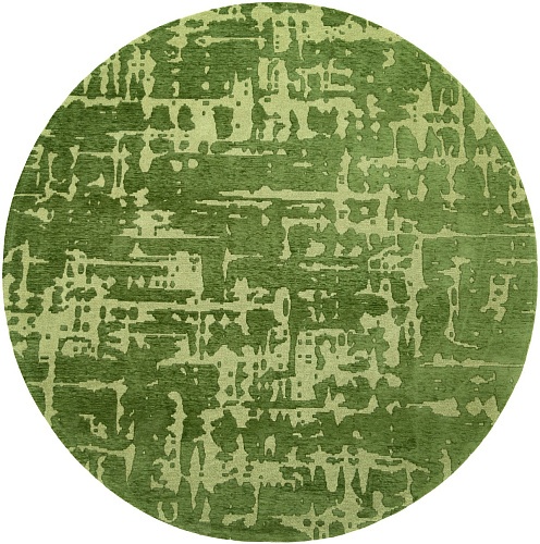 Perrier's Green rond vloerkleed
