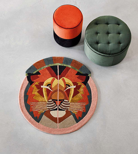 Zodiac leeuw cirkel vloerkleed