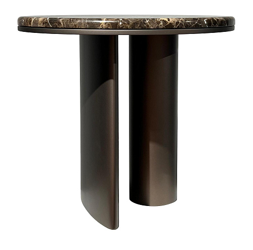 Bon Ton rond salontafel met donkere basis