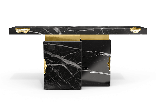 Dominion Nero Marquina console