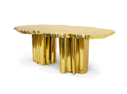 Artisan gouden eettafel