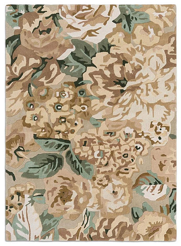 Rose & Peony Birch vloerkleed