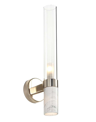 Carrara Marmer en Glas Wandlamp