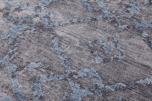 Handgeknoopt bamboe zijde abstract Indiaas vloerkleed