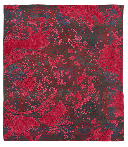 Malena rood vloerkleed