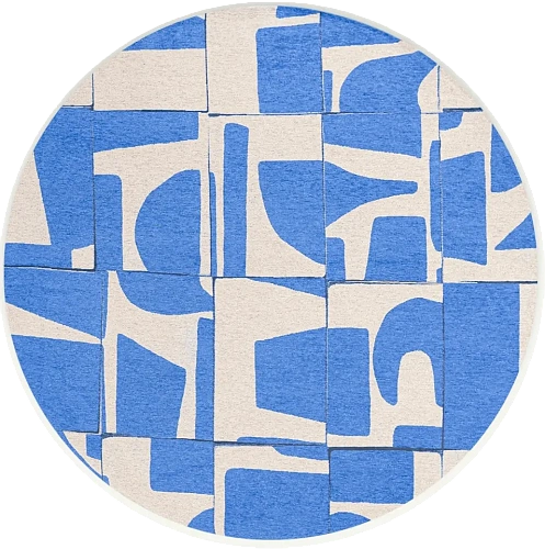 Campanula rond vloerkleed