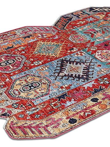 Multishape handgemaakte luxe vloerkleed