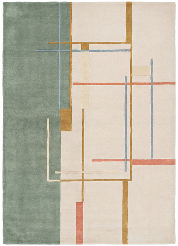 Linear Atlas Green design vloerkleed