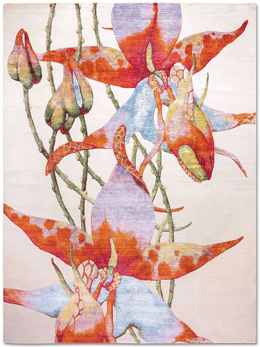 Orchid handgeknoopt vloerkleed
