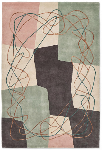 Muted Patchwork handgemaakt vloerkleed