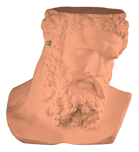 Ercole Non Sento oranje sculptuur