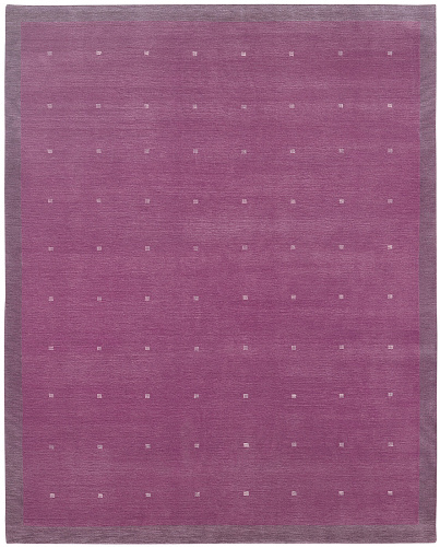 Symbool border paars vloerkleed