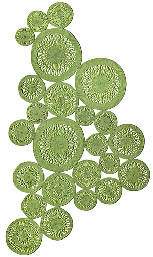 Rope binnen / buiten Green tapijt