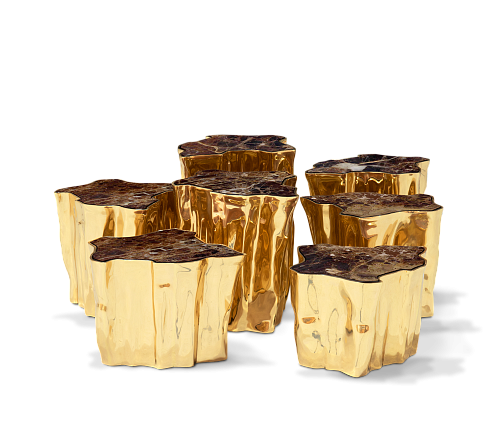 Paradise series aardetinten salontafel