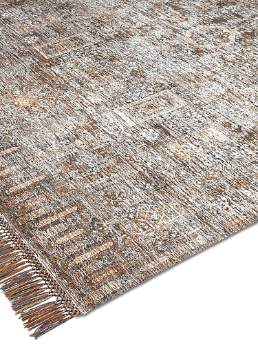 Agra Charcoal handgemaakte luxe vloerkleed