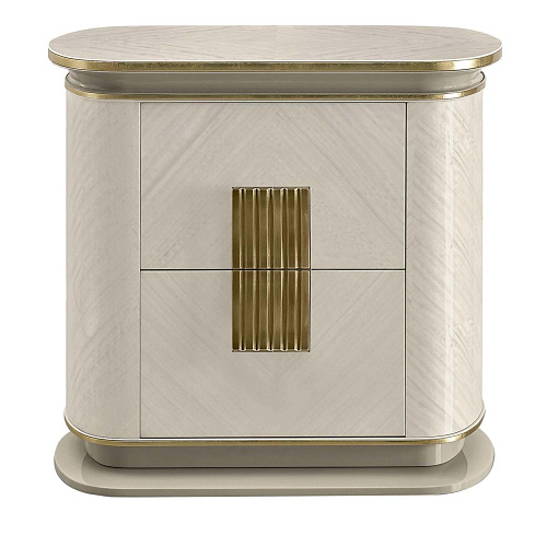 Dilan wit/gouden nachtkastje