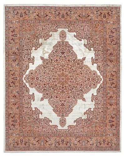 Tabriz fashion lichtblauw zijde vloerkleed