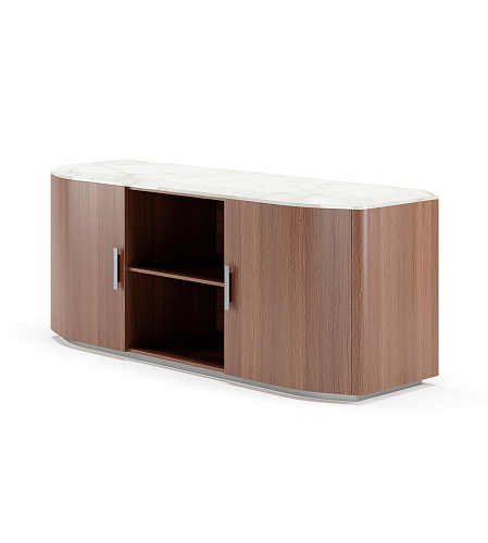Alan hout en marmeren dressoir