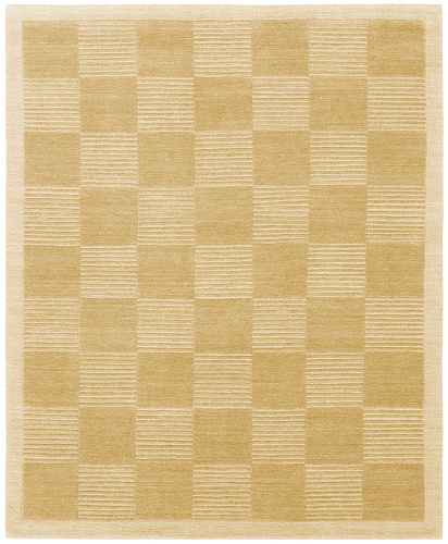 Deep cut border beige vloerkleed