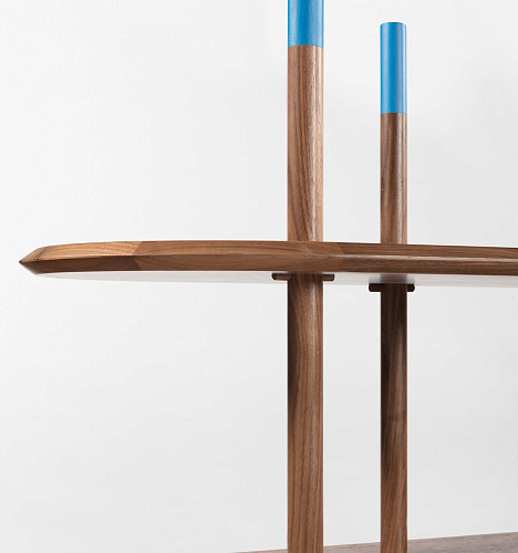 Moderne modulaire Canaletto walnoot boekenkast