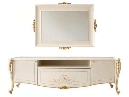 Italiaanse ivoren tv-kast
