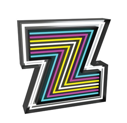 Zephyr Letter Z lamp