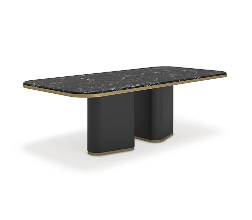 Edmond donker marmeren eettafel