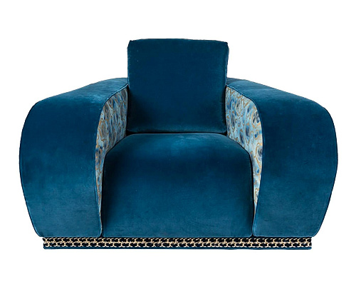 Napoli groenblauw fauteuil