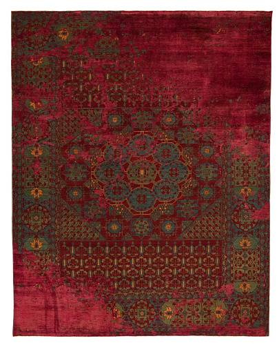 Mamluk kensington raved rood vloerkleed