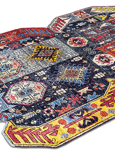 Multishape handgemaakte luxe vloerkleed