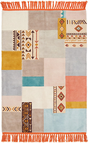 Patchwork Grid design vloerkleed