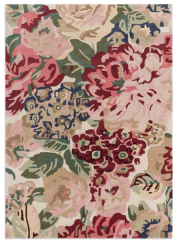 Rose & Peony Red vloerkleed