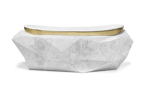 Gemstone imitatie marmer badkuip