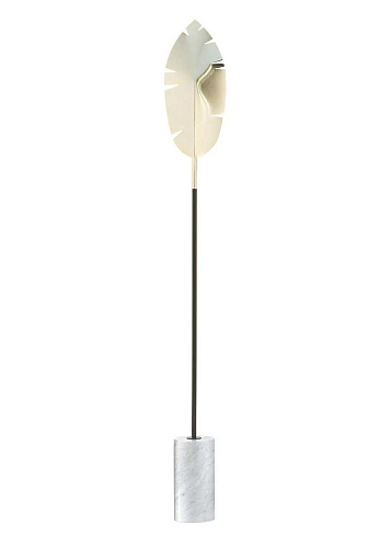 Leaf Gouden Staande Lamp met Carrara Voet