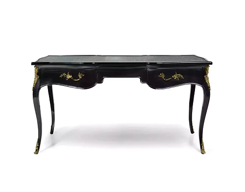 Exotische pauwenveer blad ormolu bureau