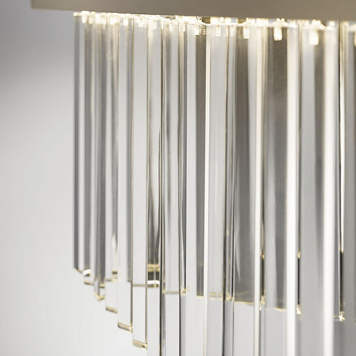 Kleine Rhombus Transparante Glas Kroonluchter