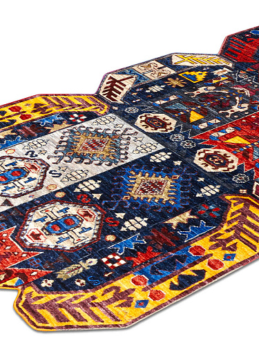 Multishape handgemaakte luxe vloerkleed