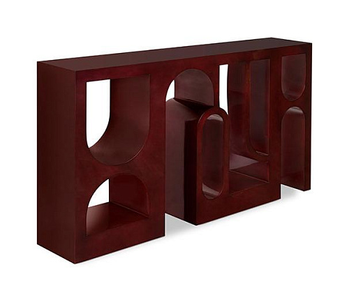 Glanzende rode premium console