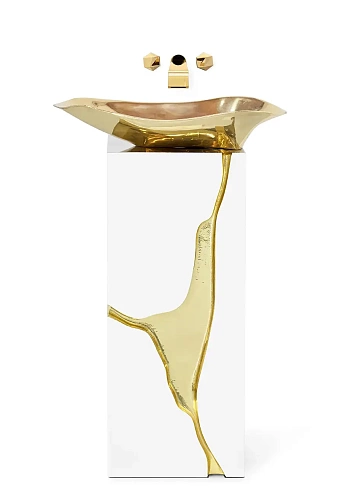 Crystal Flow zuil wastafel