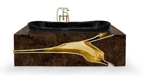 Gebroken ontwerp badkuip