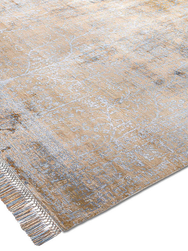 Lichtblauw luxe vloerkleed
