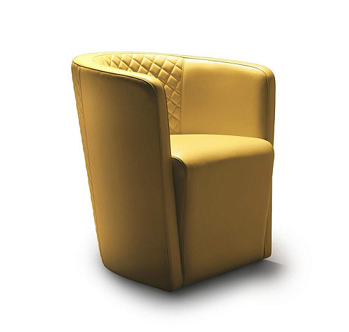 Moderne gele hoge fauteuil