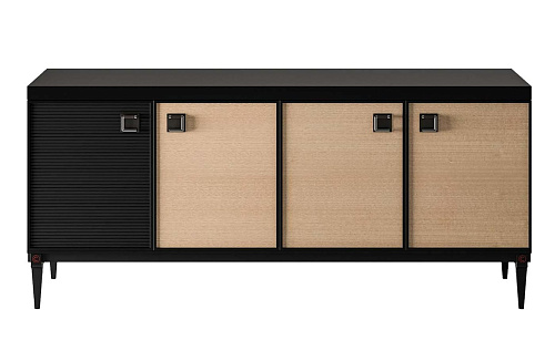 Zwart/beige dressoir
