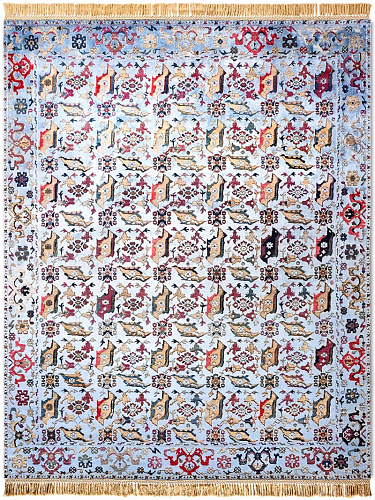 Bird Ushak luxe handgeknoopt vloerkleed