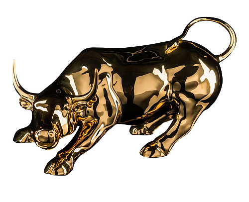 Wall Street stier sculptuur