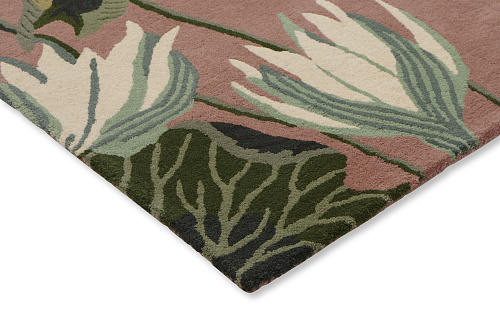 Waterlily dusty rose vloerkleed