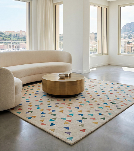 Confetti Field Sand design vloerkleed