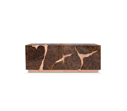 Fissure rosé gouden dressoir