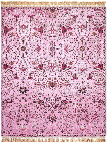 Teheran Pink handgemaakte luxe vloerkleed